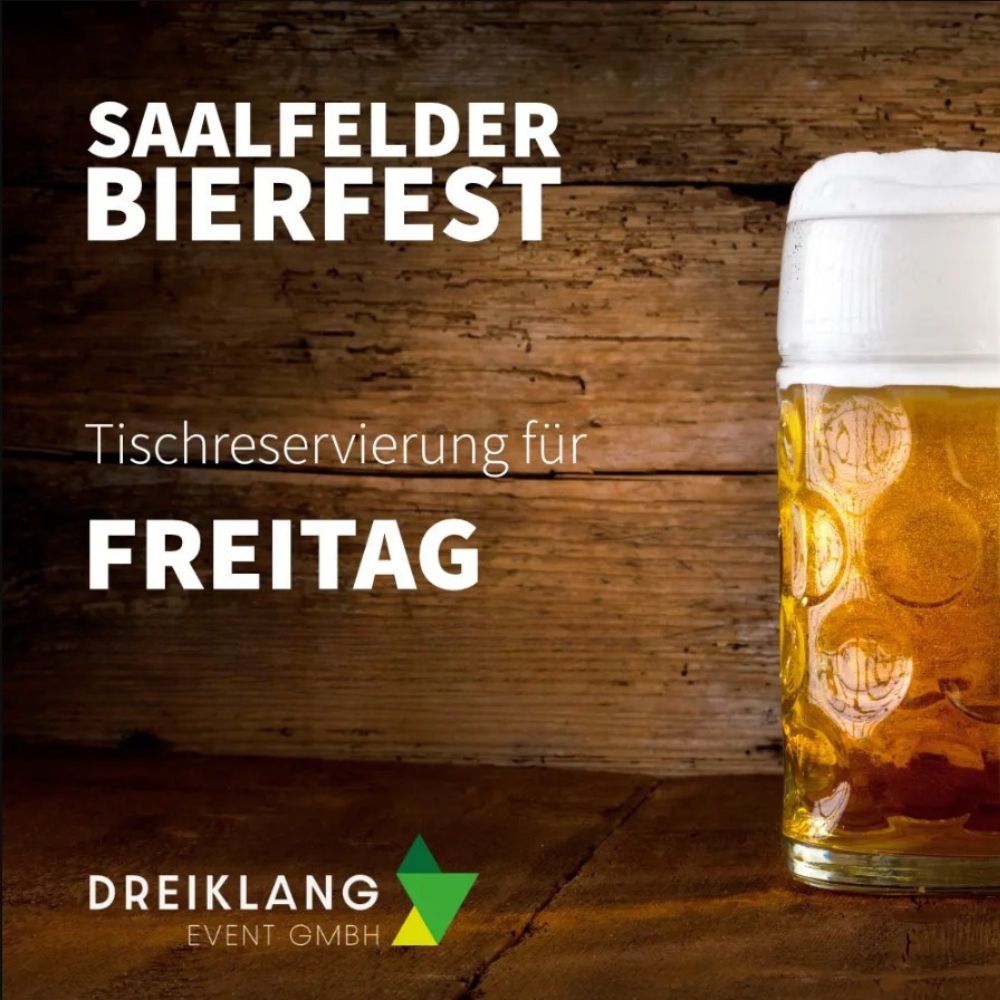 Saalfelder Bierfest 2026 - Freitag